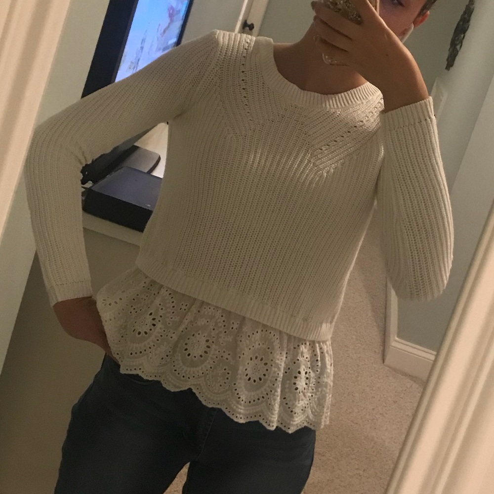 Aerie White Sweater